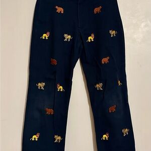 Castaway Nantucket Boys Trousers with Vibrant Lions/Tigers - worn 1x.  Sz 6